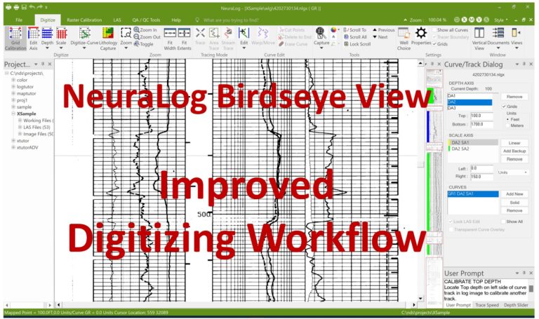 BirdsEye Thumbnail of Entire log for faster log digitizing